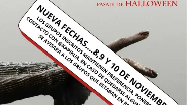 Cartel nuevas fechas pasaje terror La Llorona, Miguelturra noviembre 2024