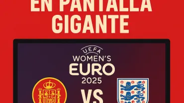 Cartel pantalla final eurocopa femenina Miguelturra 2025