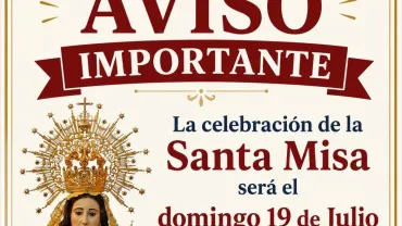 Cartel modificación Procesión Fiestas Barrio Oriente, Miguelturra julio 2026
