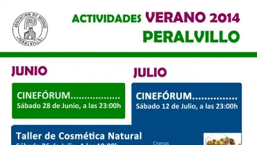 agenda imagen cartel actividades 2014 Peralvillo