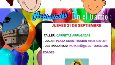 evento imagen cartel Actividades en el Barrio, 21 de septiembre 2017