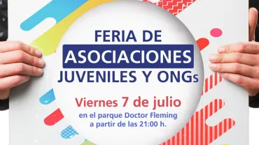 imagen del cartel de la Feria de Asociaciones Juveniles, julio 2017