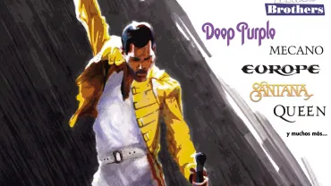 evento imagen cartel concierto clásicos pop rock, febrero 2019