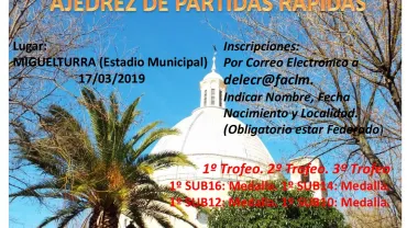 evento imagen cartel campeonato ajedrez en Miguelturra, marzo 2019