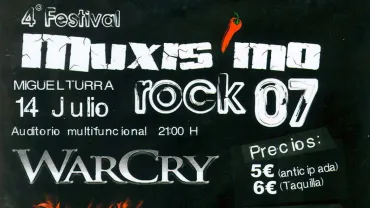agenda, cartel Muxísmo Rock 2007