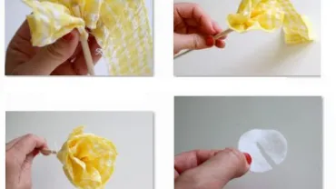 evento imagen de creación de flores con papel caramelo