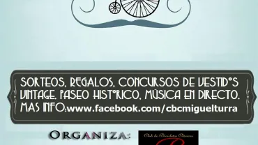 evento cartel Bici Picnic Vintage, ferias 2016 Miguelturra
