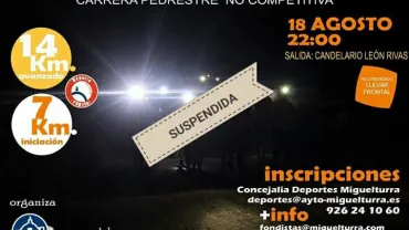 imagen del cartel quedada nocturna suspendida, 2017