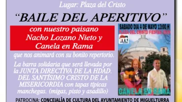 evento imagen del baile del aperitivo Fiestas del Cristo 2019, extraído del programa