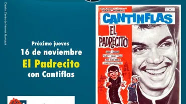 evento imagen del cartel de la película El Padrecito, de Cantinflas, noviembre 2017