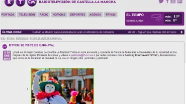 agenda imagen captura pantalla concurso mejor Carnaval Castilla La Mancha 2016