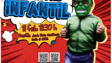 evento imagen del cartel del Carnaval Infantil Carnavales 2018 Miguelturra, diseño Centro  de Internet