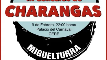 evento imagen cartel concurso de Charangas Carnaval 2018, diseño Centro de  Internet