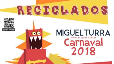 evento imagen del cartel del concurso de Trajes Reciclados Carnaval 2018 Miguelturra, diseño cartel Centro de  Internet