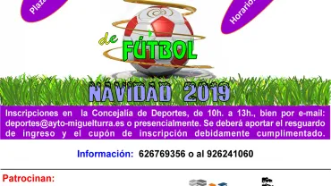 evento imagen cartel Clinic de Fútbol Navidad 2019 Miguelturra