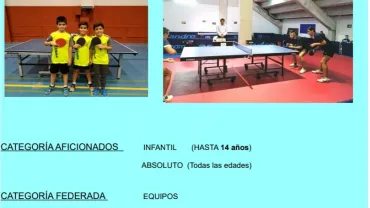 evento imagen cartel torneo de tenis de mesa Navidad 2019 Miguelturra