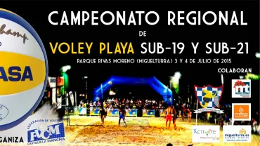 evento, imagen cartel Vóley Playa, julio 2015