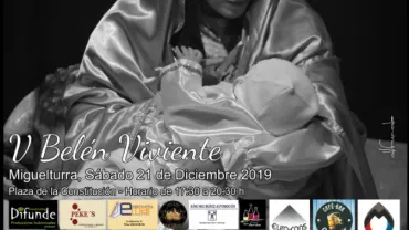 evento imagen cartel Belén Viviente Navidad 2019 Miguelturra, diseño cartel Difunde Broadcasting