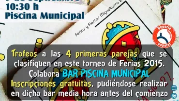 agenda imagen cartel Campeonato de Truque de Ferias 2015 Miguelturra