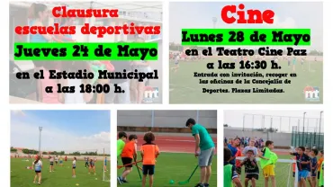 evento cartel fin curso Escuelas Deportivas 2017-2018  Miguelturra