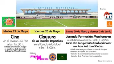 evento imagen cartel fin Escuelas Deportivas Miguelturra 2016-2017, diseño Centro de Internet