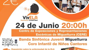 evento imagen cartel concierto benéfico contra el ELA, junio 2018