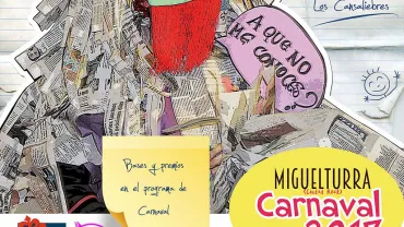 evento imagen del cartel del concurso de trajes reciclados carnaval 2017