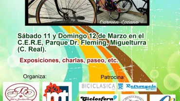 imagen cartel definitivo del Quinto Encuentro Bicicletas Clásicas Miguelturra, marzo 2017