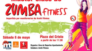 evento imagen cartel master class Zumba Fitness Santísimo Cristo, mayo 2017, diseño Centro de Internet