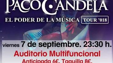 evento imagen del cartel de Paco Candela en Miguelturra, Ferias y Fiestas 2018