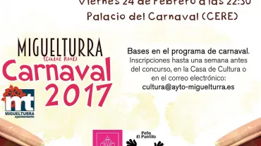 evento imagen del cartel del concurso de charangas del carnaval 2017