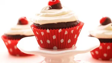 agenda, imagen de un cupcake de fresa