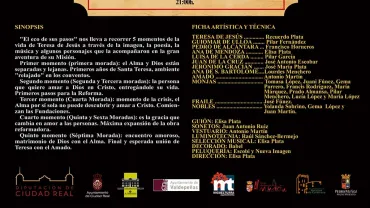 agenda obra de teatro El eco de sus pasos, noviembre 2015