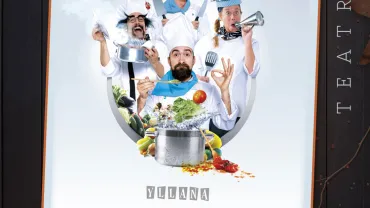 evento carte de la obra de teatro Chefs, cía Yllana, noviembre 2016