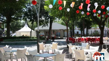 imagen de la plaza Doctor Fleming y la Jarrilla de Ferias 2015