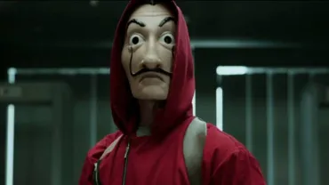 evento imagen de un fotograma de la serie La Casa de Papel