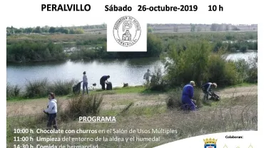 evento imagen cartel jornada de limpieza del entorno en Peralvillo 2019