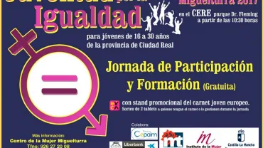 evento imagen del cartel anunciador de la Jornada de Juventud por la Igualdad, noviembre 2017