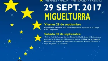 evento imagen cartel la noche europea de los volcanes, septiembre 2017