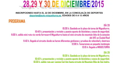 agenda imagen cartel mountain bike navidad 2015
