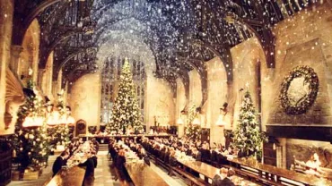 evento, imagen de Navidad de la película Harry Potter
