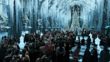 evento, imagen de fiesta de Navidad de la película Harry Potter