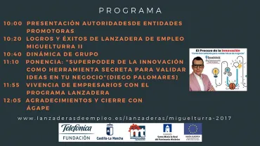 evento imagen cartel del networking de la Lanzadera de Empleo, marzo 2018