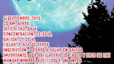 agenda imagen cartel ruta nocturna Cascoloko, septiembre 2015