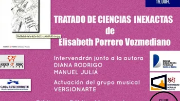 evento imagen presentación libro de Elisabeth Porrero, enero 2020 Miguelturra