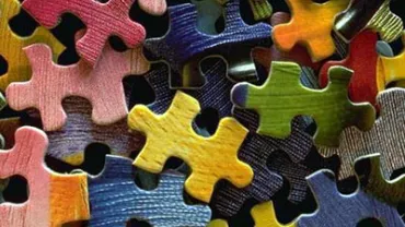 evento imagen de piezas de puzzles de colores