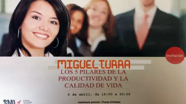 evento imagen cartel taller 5 pilares productividad, abril 2017