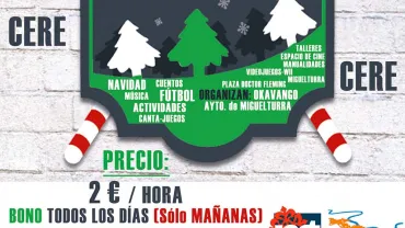 agenda imagen cartel talleres de ocio y tiempo libre Navidad 2015 Miguelturra