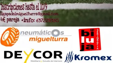 evento imagen cartel trofeo de pádel infantil de Ferias y Fiestas 2018 Miguelturra