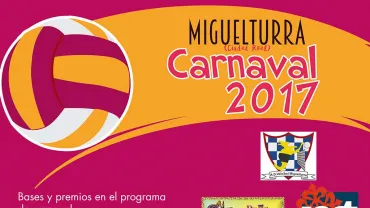 evento imagen del cartel del concurso voleibol enmascarado carnaval 2017